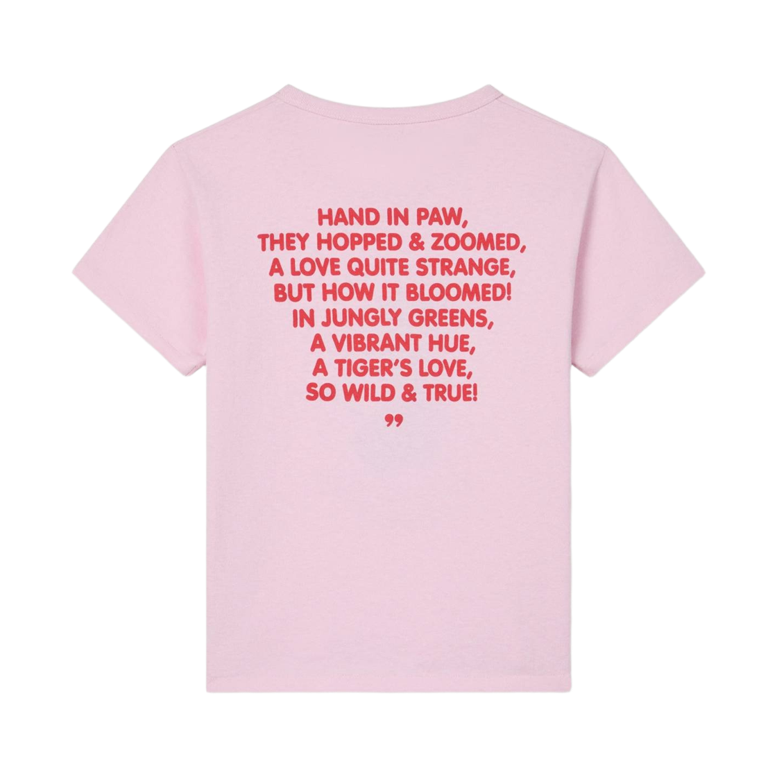 (W) 겐조 카툰 코튼 티셔츠 플라밍고 핑크((W) Kenzo Cartoon T-Shirt in Cotton Flamingo Pink) - 2