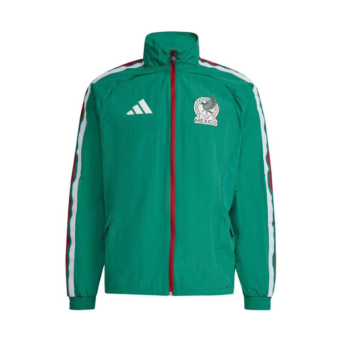 아디다스 멕시코 홈 앤섬 자켓 볼드 그린 - KR 사이즈 (논 마킹 버전)(Adidas Mexico Home Anthem Jacket Bold Green - KR Sizing (Non Marking Ver.))