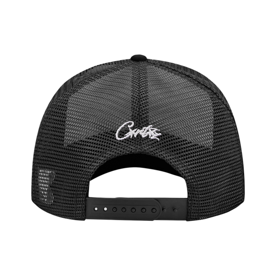 코르테이즈 아일랜드 퍼프 프린트 트러커 햇 화이트 블랙(Corteiz Island Puff Print Trucker Hat White Black) - 2
