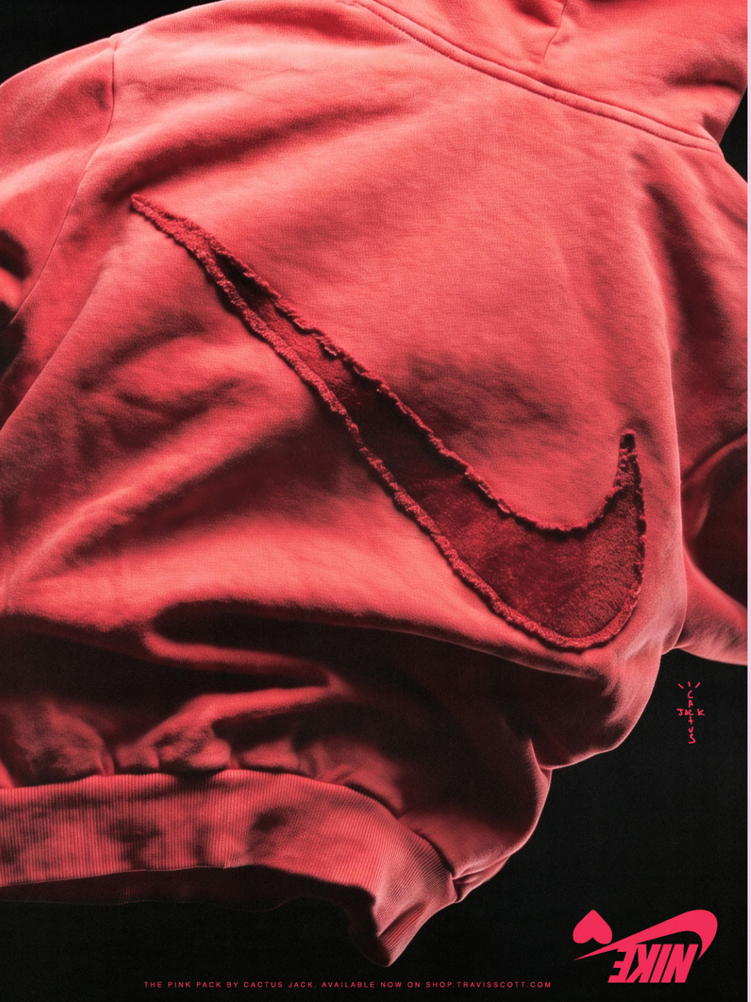 Nike x Travis Scott Cactus Jack Heart Ringer T-Shirt Red, Nike x Travis Scott Cactus Jack Burning Desire Ringer T-Shirt Black ์ฐฉ์ฉ ์คํ์ผ - 4