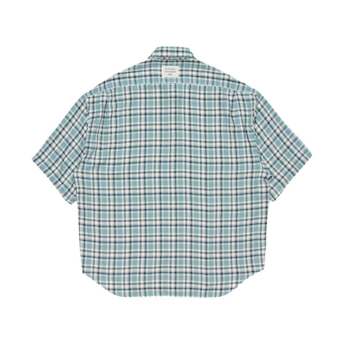 아크네 스튜디오 체크 플란넬 셔츠 터콰이즈 블루 화이트(Acne Studios Checked Flannel Shirt Turquoise Blue White) - 2