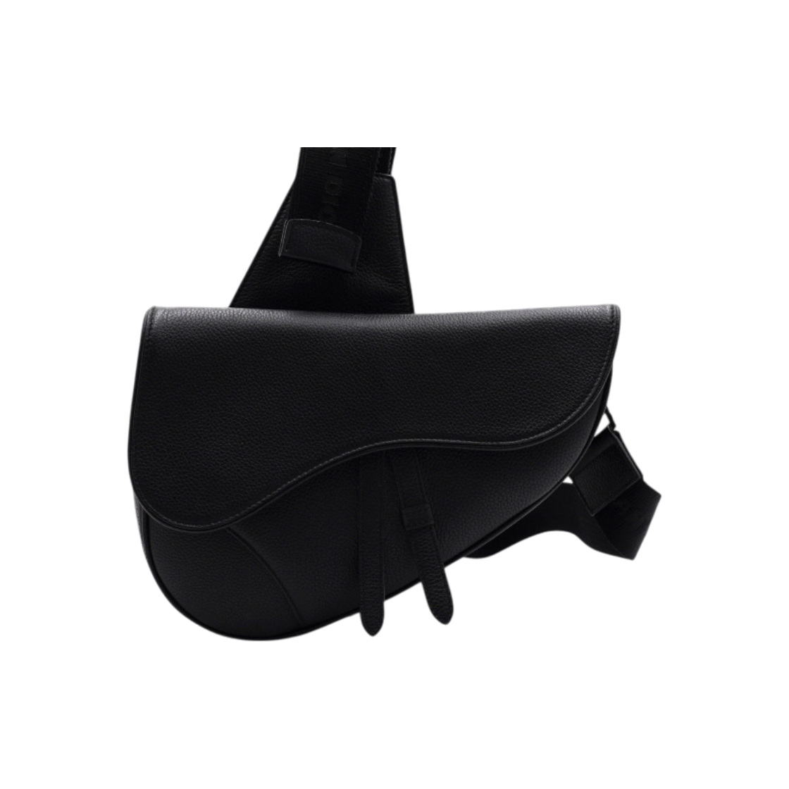 IT8FH2R6KBRK Dior Black Grained Calfskin Saddle Men Shoulder & Crossbody Bag