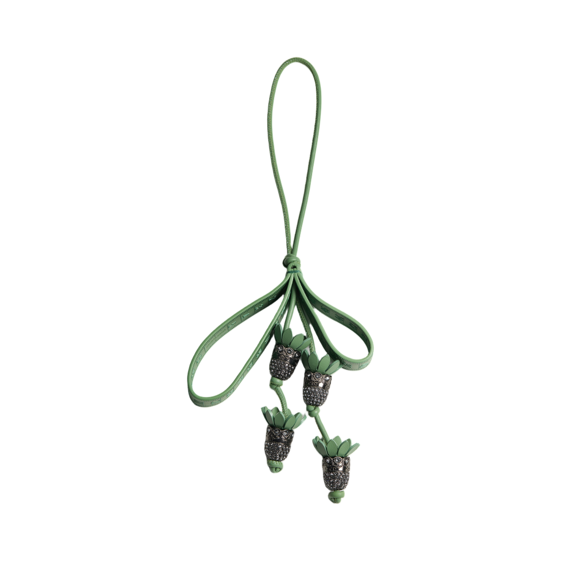 V2026WOMCY-D815 Dior Atelier Provence Dior Bag Charm Silver Finish Metal Lambskin And Crystals Anthracite Gray Green Amethyst