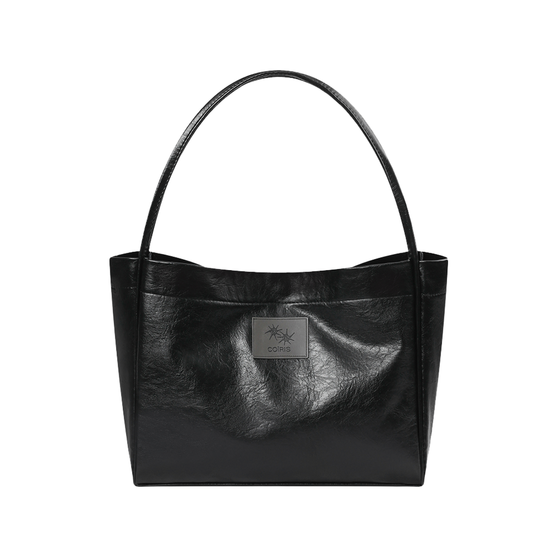 C-P00000CF Coiris Ruvix Leather Shoulder Bag Black