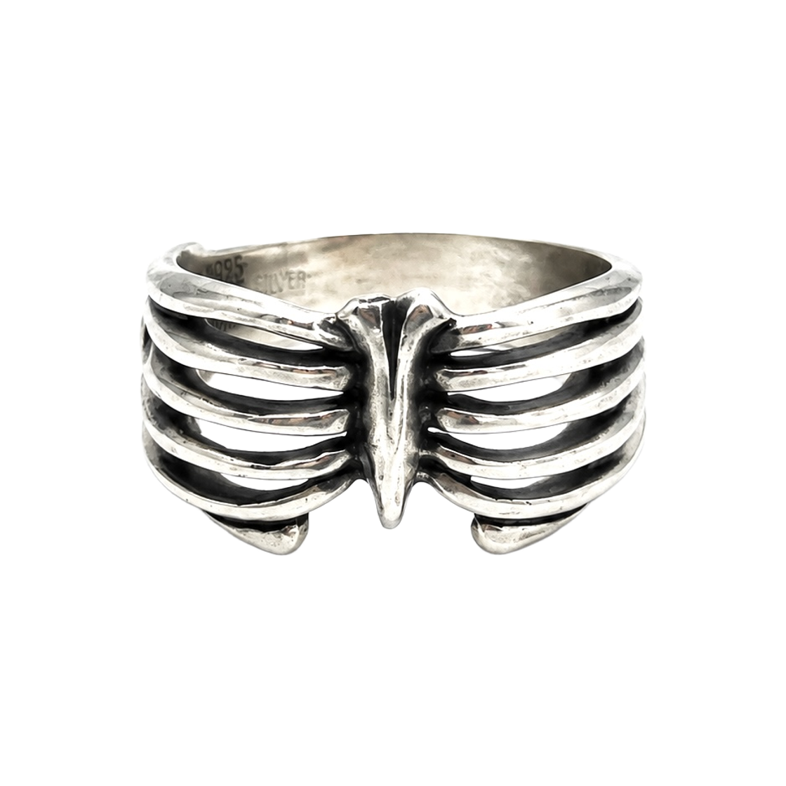AMPRR104_SV Artwork Museum X Plutus Rib Ring