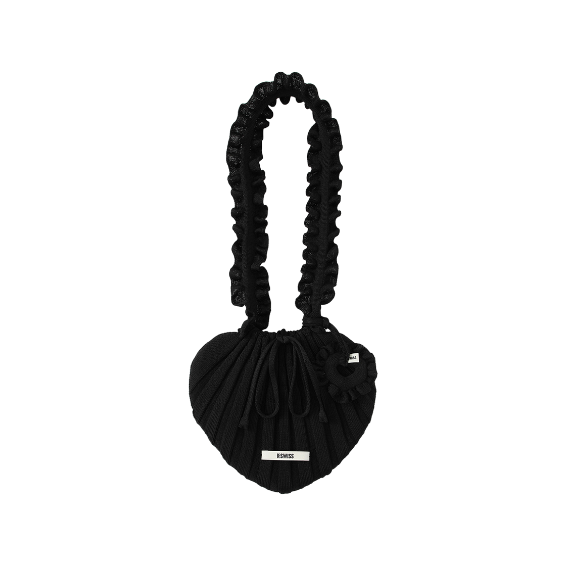 케이스위스 x 플리츠마마 우먼 하트백 블랙(K-SWISS x PLEATSMAMA W Heart Bag Black)