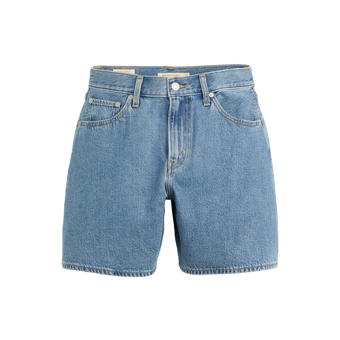 리바이스 하이라이즈 배기 쇼츠 미디엄 인디고(Levi's HighRise Baggy Shorts Midium Indigo)