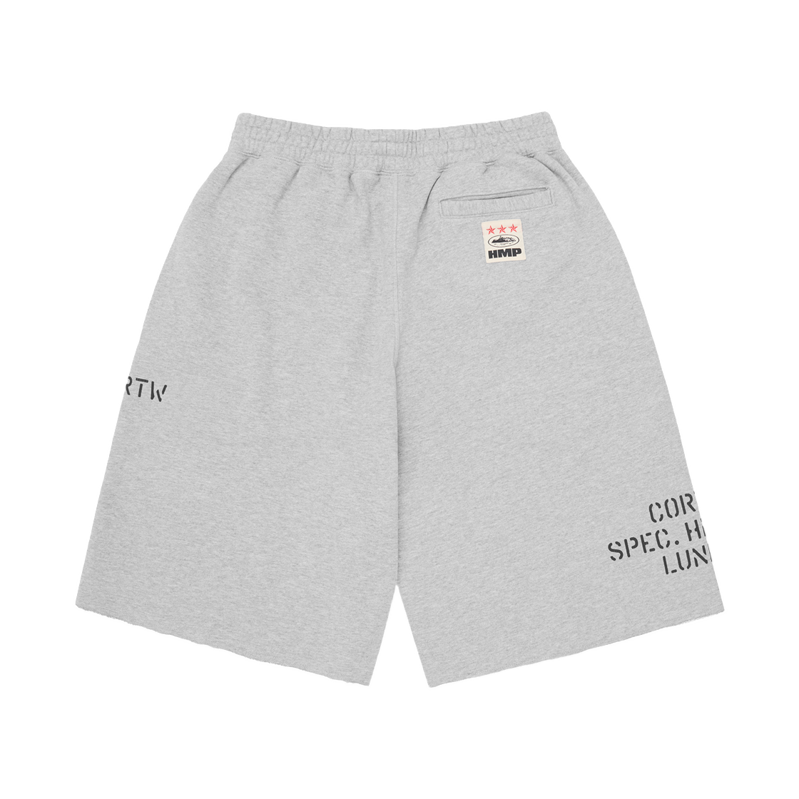 코르테이즈 HMP 스텐실 스웨트쇼츠 헤더 그레이(Corteiz HMP Stencil Sweatshorts Heather Grey) - 2
