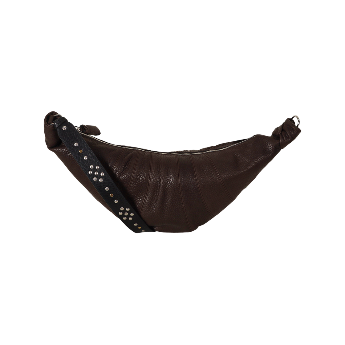 BG0208 LL0137 490 [15% 쿠폰] Lemaire Western Studs Medium Croissant Bag in Leather Dark Chocolate