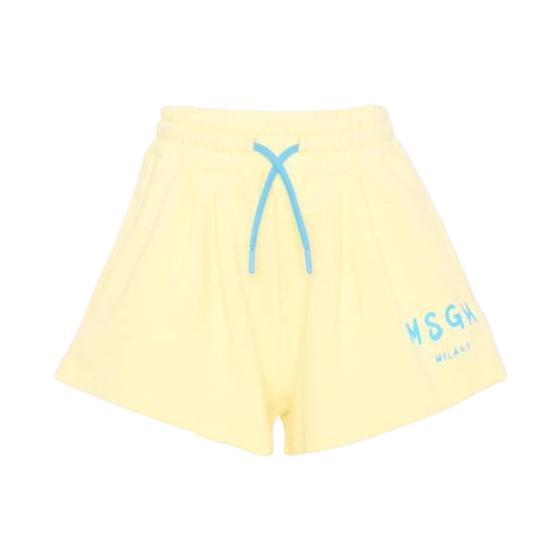 (키즈) 엠에스지엠 로고 숏 팬츠 옐로우((Kids) MSGM Logo Short Pants Yellow)