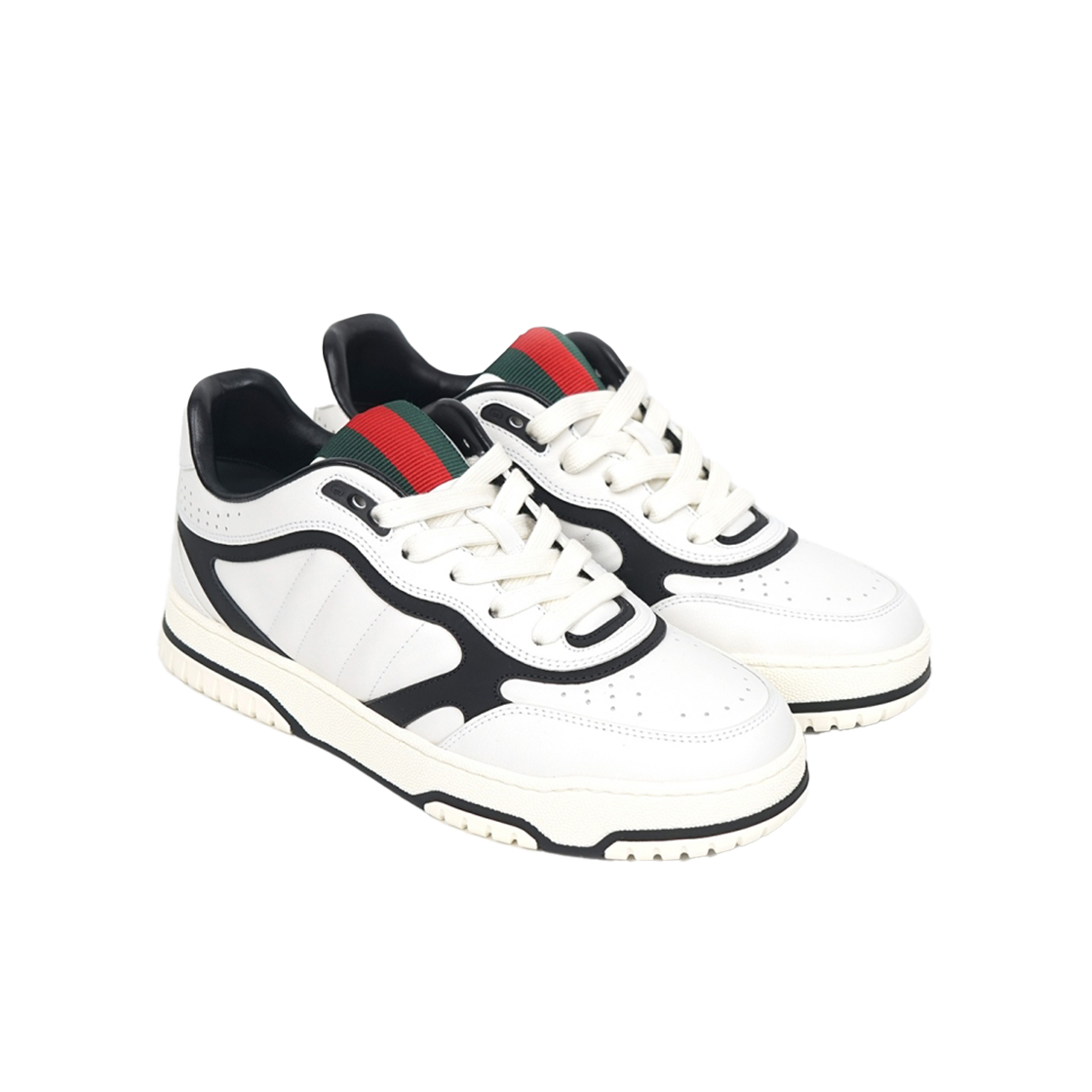ITIMFL55D4A7 Gucci Rhyton Sneakers White Leather 786186
