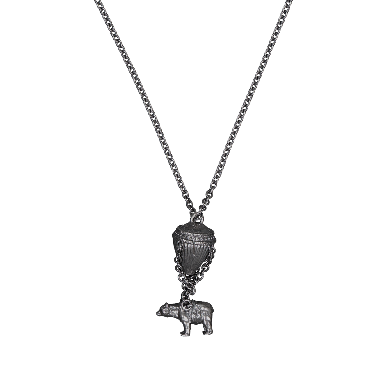언더마이카 벌룬 베어 펜던트 네크리스 앤틱 실버(Undermycar Balloon Bear Pendant Necklace Antique Silver) - 1
