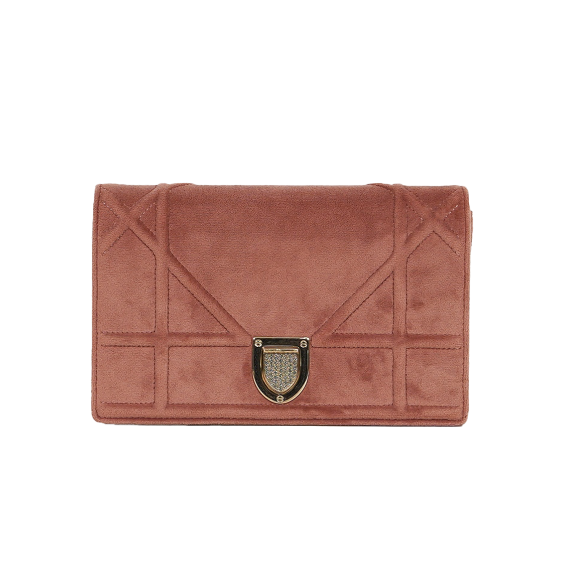 ITEBQJFPGRJO Dior Diorama Mini Velvet Shoulder Bag