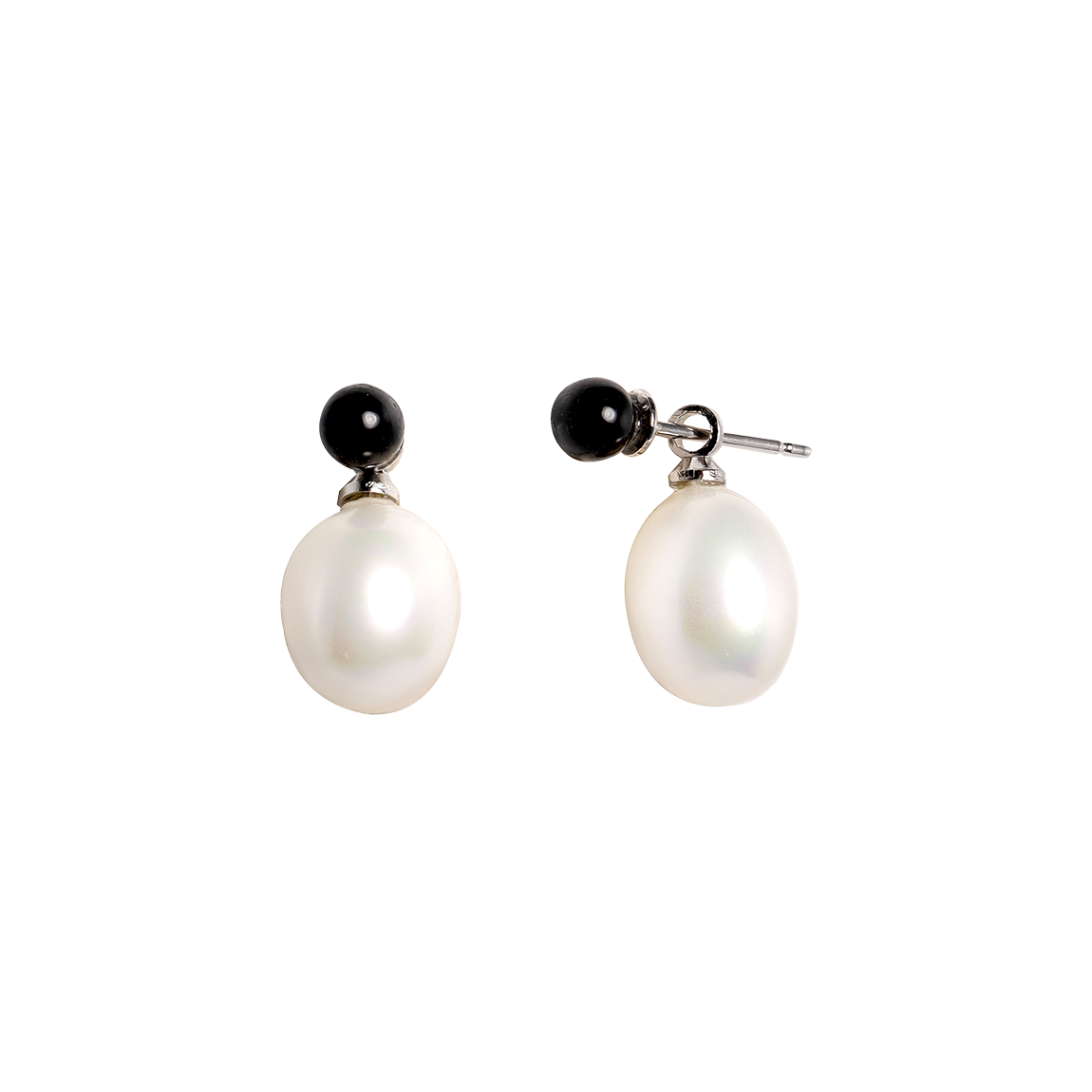러브미몬스터 에그 펄 드롭 귀걸이 블랙(lovememonster Egg Pearl Drops Earrings BLACK)