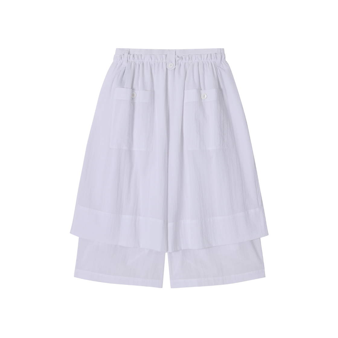 송지오 컬렉션 고스트폴드 버뮤다 팬츠 화이트(SONGZIO COLLECTION Ghostfold Bermuda Pants White) - 2