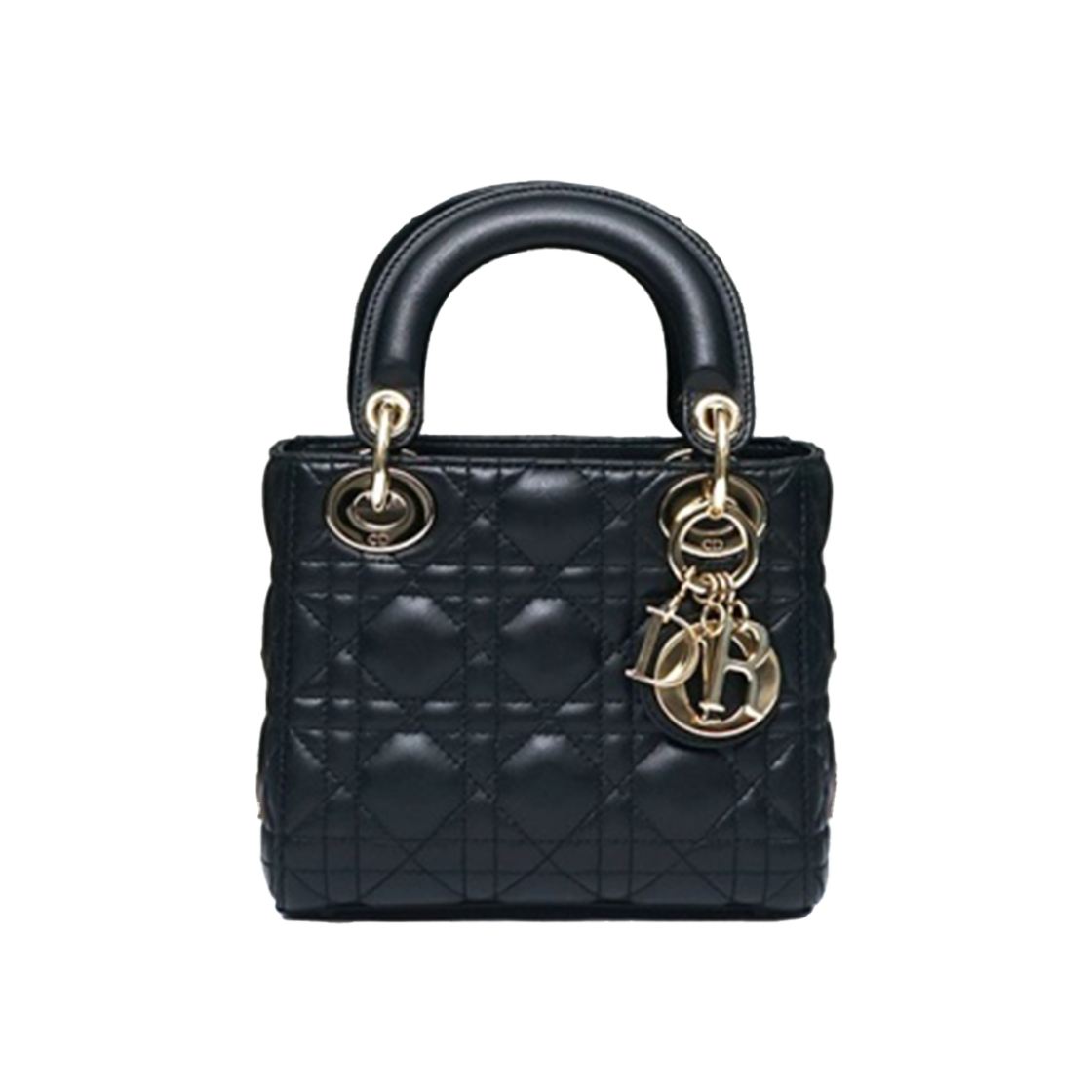 ITWVM68RRG3A Dior Lady Dior Mini Bag Black M0505OCAL M900