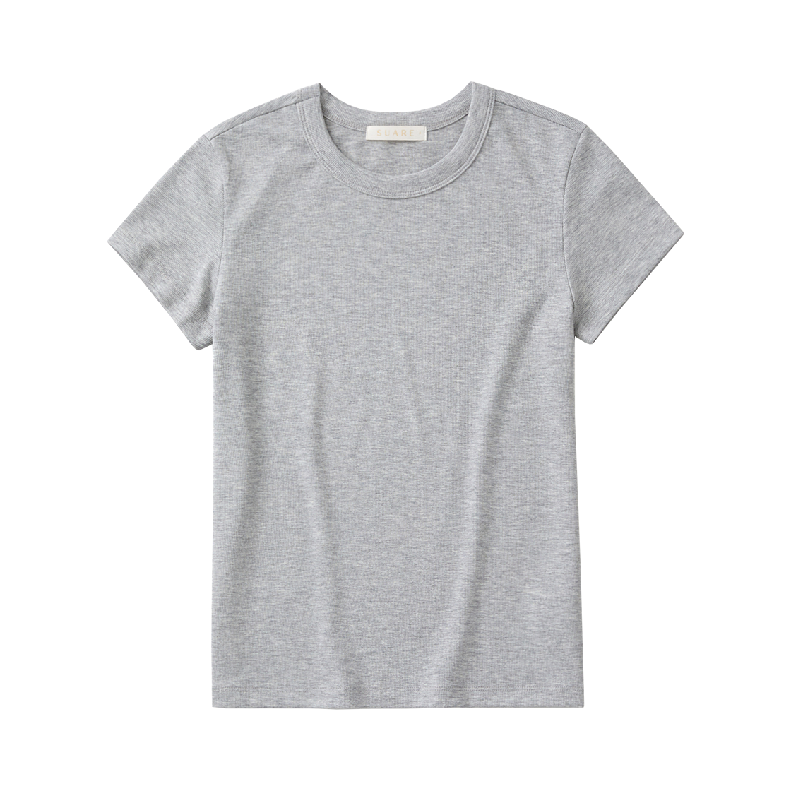 SBF2TS07WMA (W) Suare Women Soft Rib Slim T-shirt Melange
