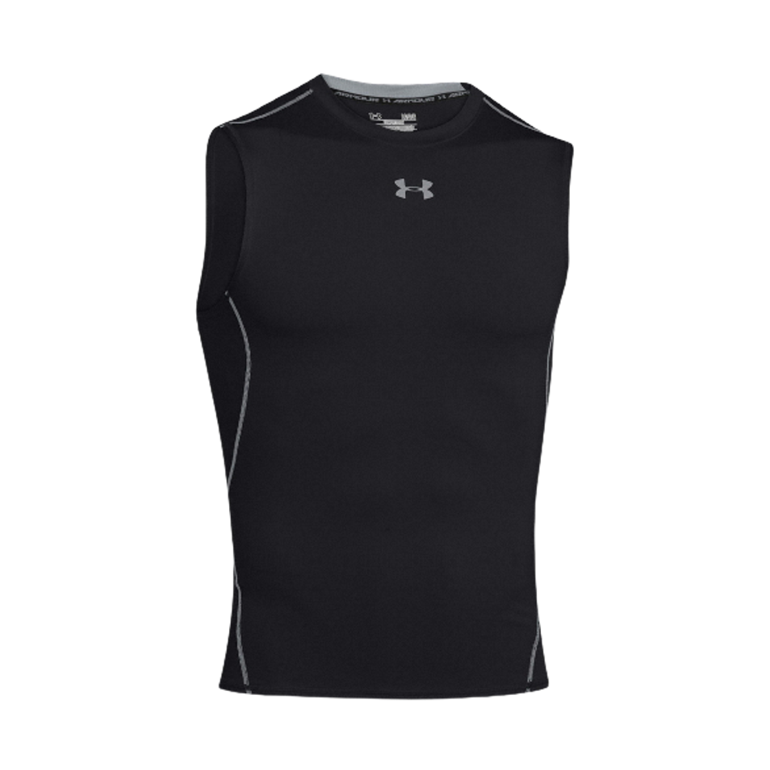 언더아머 히트기어 아머 컴프레션 슬리브리스 블랙(Under Armour HeatGear Armour Compression Sleeveless Black) - 1