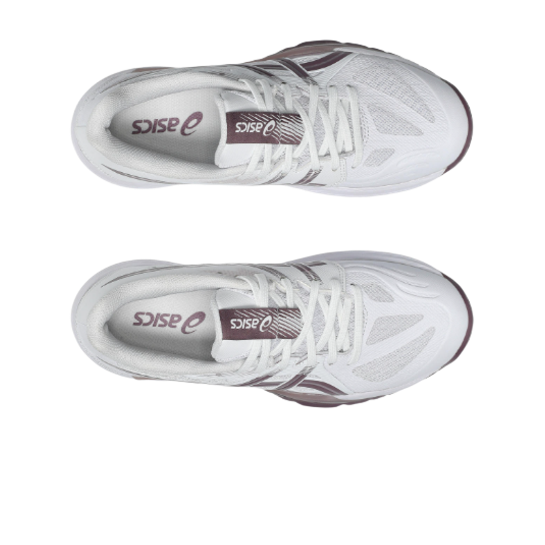 (W) 아식스 파워브레이크 FF 화이트 더스티 모브 - B 스탠다드((W) Asics Powerbreak FF White Dusty Mauve- B Standard) - 2