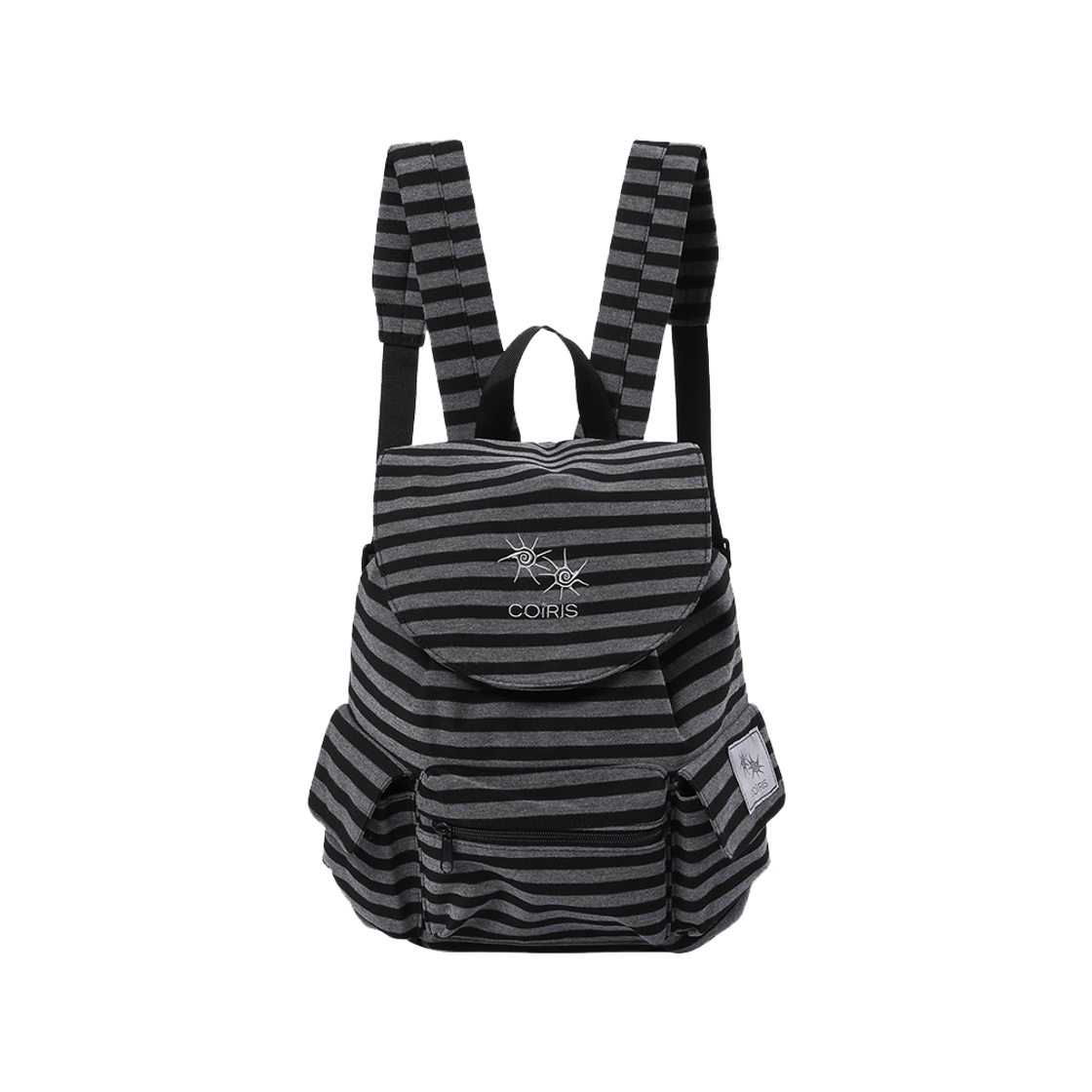 C-P00000DB Coiris Bania Stripe Back Pack Charcoal-Black