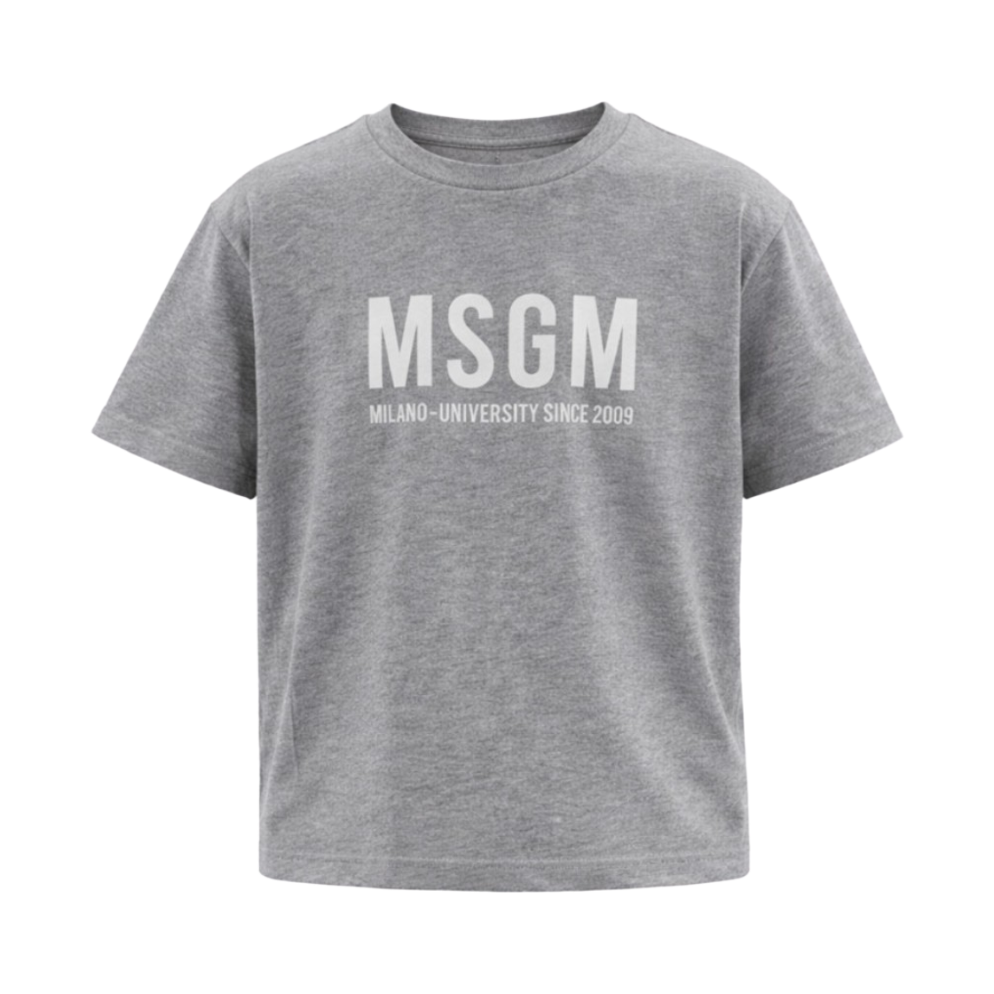 (키즈) 엠에스지엠 로고 티셔츠 그레이((Kids) MSGM Logo T-Shirt Grey)