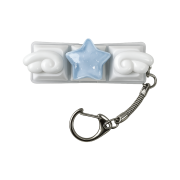 NINETEENFRIDAY Angel Star Keycap Keyring - BLUE (3 Button)