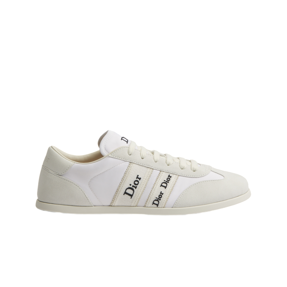 KCK554TFS-S03W Dior Ribbon Sneaker Suede Calfskin & Technical Fabric White