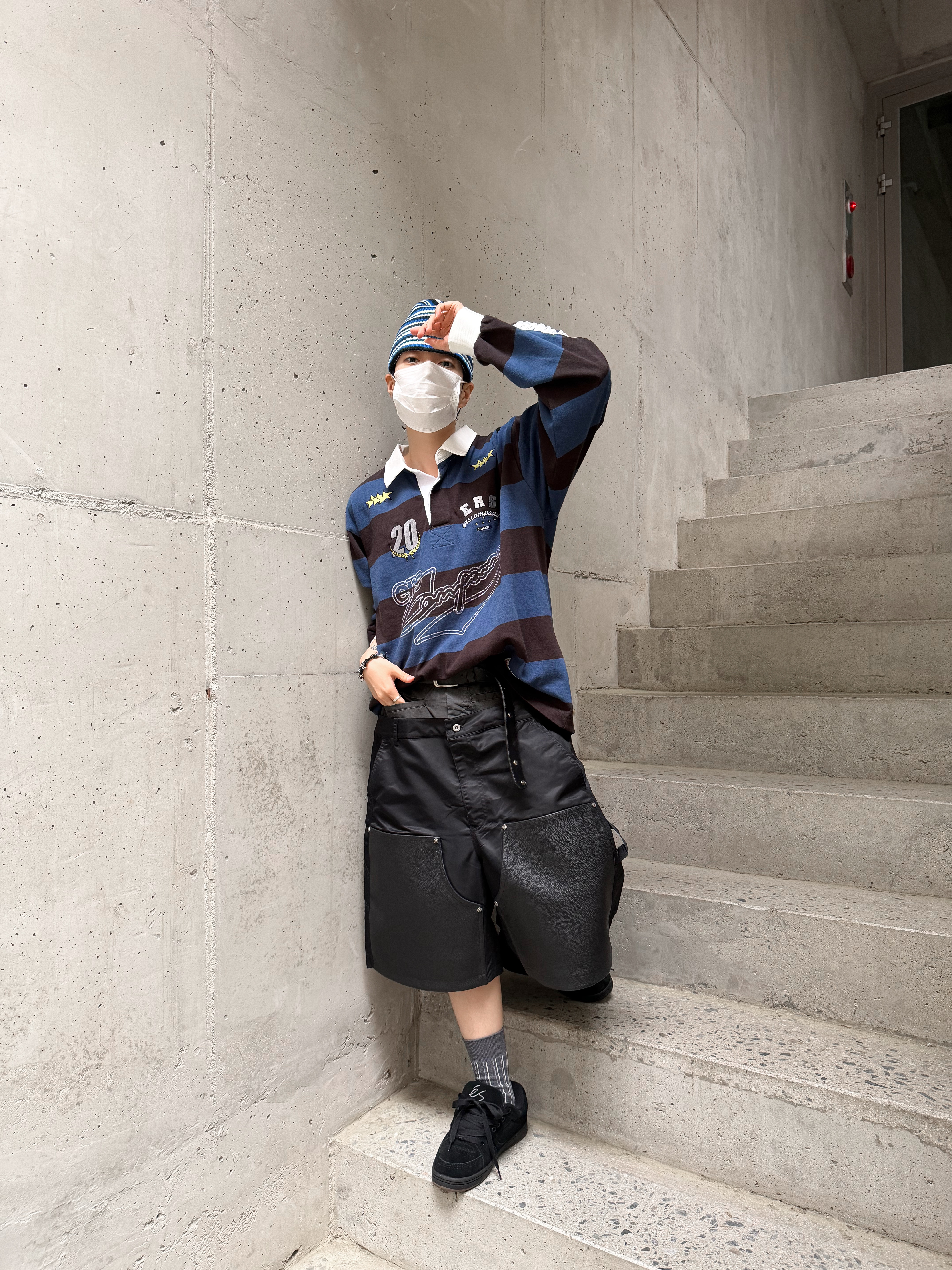 Hono Report Cow Suede Bracelet Black, eS Accel OG Black 착용 스타일 - 7