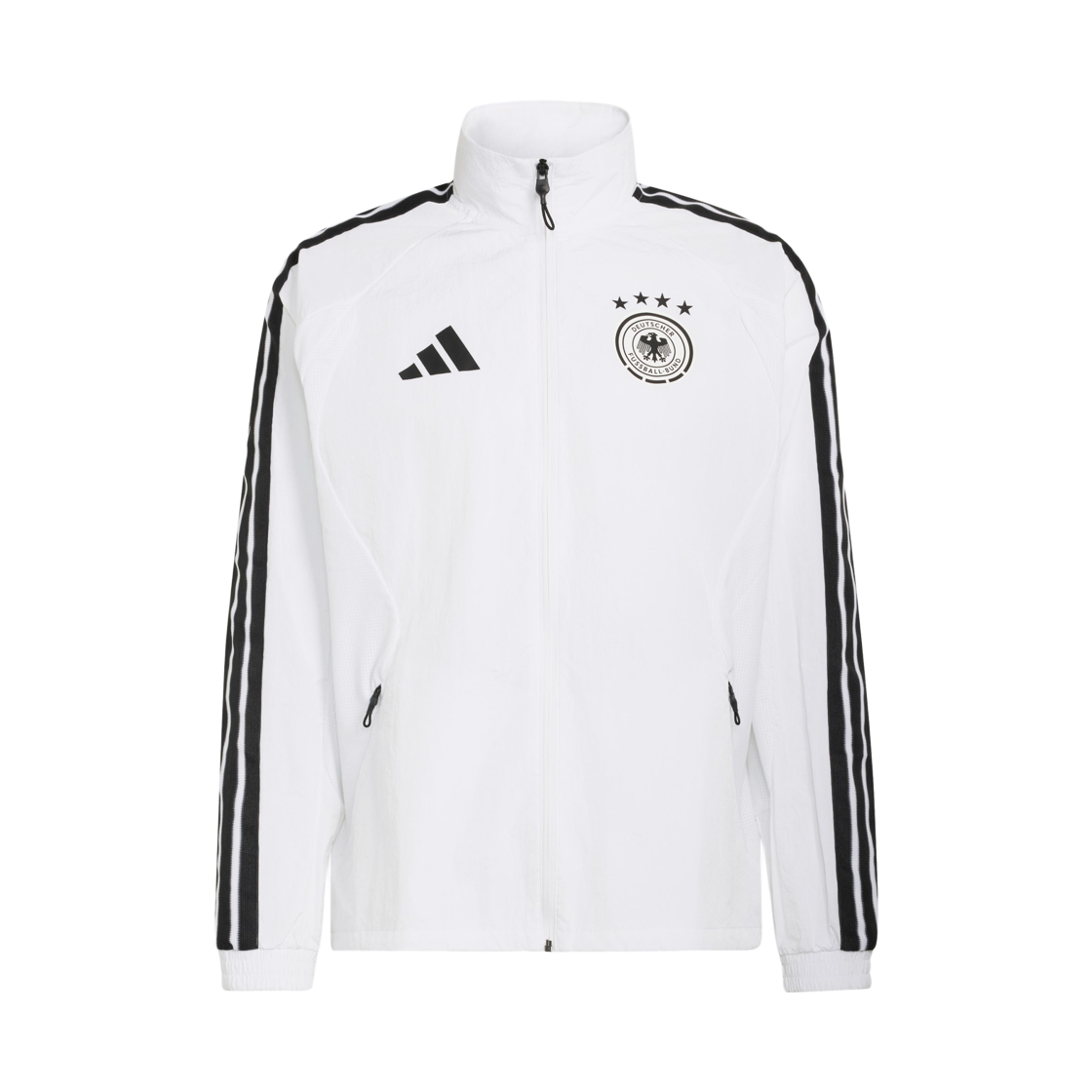 아디다스 독일 홈 앤섬 자켓 화이트 - KR 사이즈 (논 마킹 버전)(Adidas Germany Home Anthem Jacket White - KR Sizing (Non Marking Ver.))