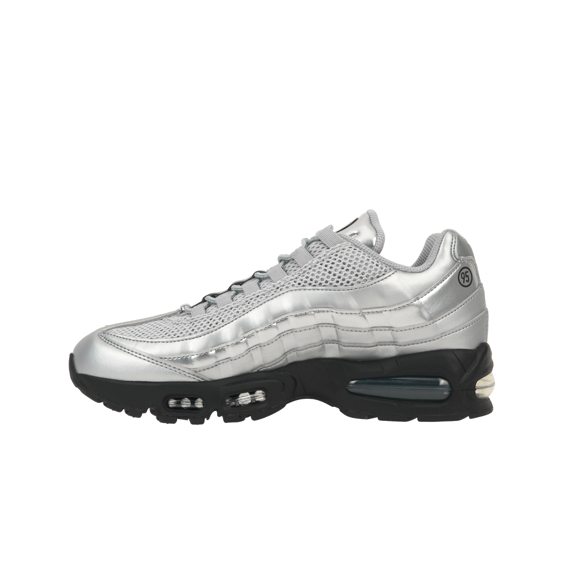 나이키 에어맥스 95 빅 버블 토탈 90 메탈릭 실버 블랙(Nike Air Max 95 Big Bubble Total 90 Metallic Silver Black) - 3