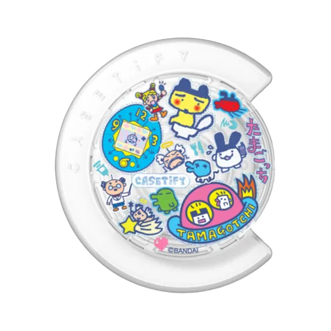 케이스티파이 x 다마고치 스티커매니아 그립 홀더 스내피 그립 맥세이프 홀더(Casetify x Tamagotchi Stickermania Grip Holder Snappy Grip Magsafe Holder) - 1