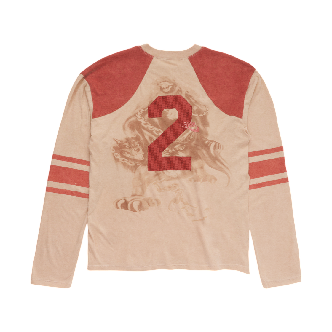 나이키 x 트래비스 스캇 캑터스 잭 리퍼 빈티지 풋볼 롱슬리브 베이지(Nike x Travis Scott Cactus Jack Reaper Vintage Football Longsleeve Beige) - 2