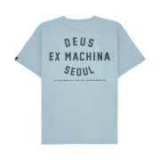 Deus Ex Machina Seoul College Address T-Shirt L Blue