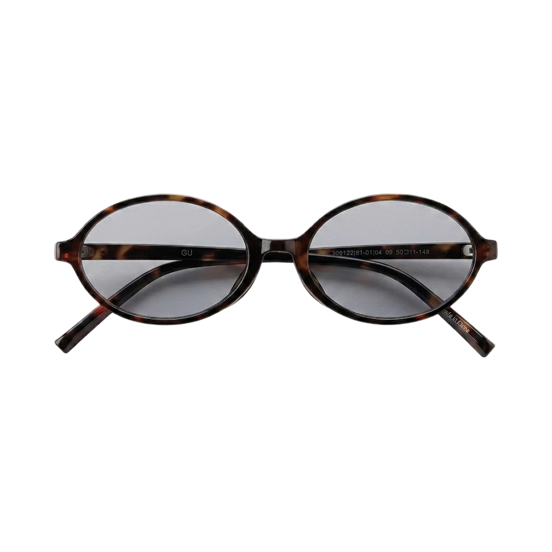 (W) GU UV 블로킹 오발 선글라스 그레이((W) GU UV Blocking Oval Sunglasses Gray)