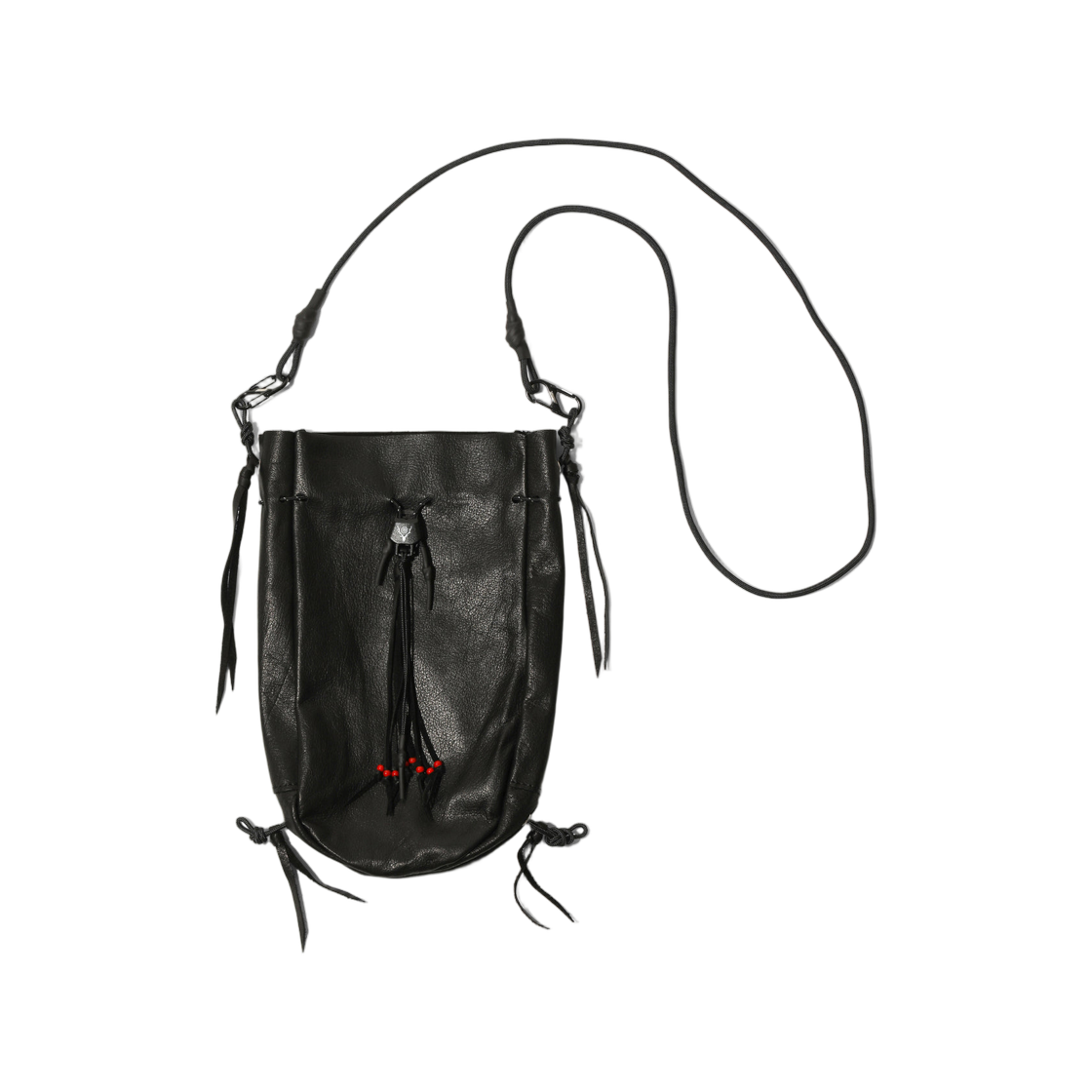 사우스2 웨스트8 x B:투게더 킨차쿠 레더 블랙(South2 West8 x B:Together Kinchaku Leather Black)