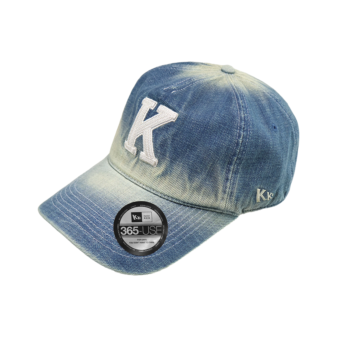 카미엔 x 코인서울 케이 로고 볼캡 페이드 인디고(Kamien x Koin Seoul K Logo Ball Cap Fade Indigo) - 2