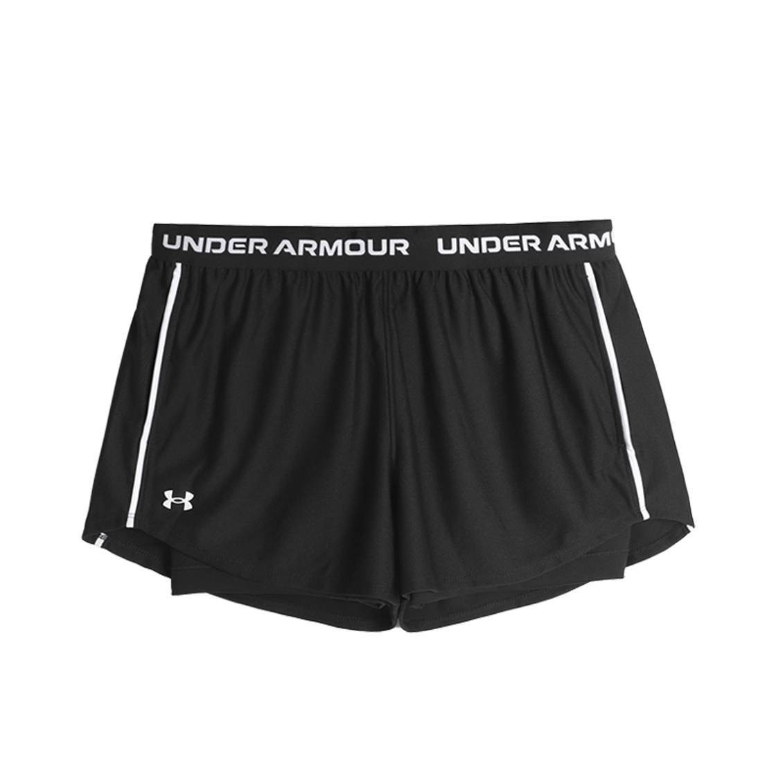 1389895-001 [20% 쿠폰] (W) Under Armour Tech Play Up 2-in-1 Shorts Black White
