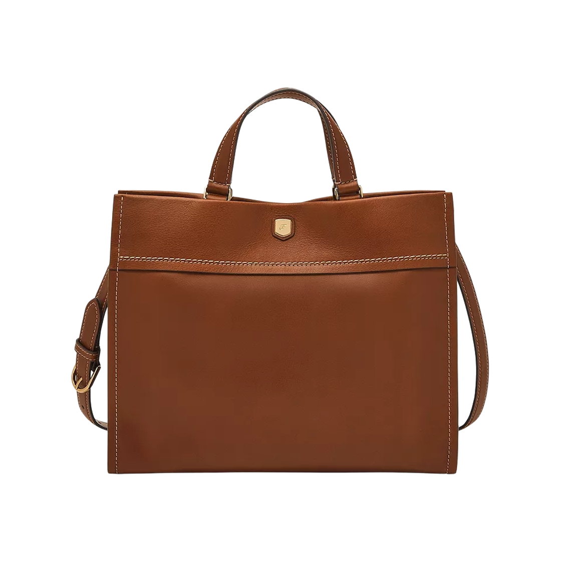 파슬 젬마 레더 스몰 토트 미디움 브라운(Fossil Gemma Leather Small Tote Medium Brown)