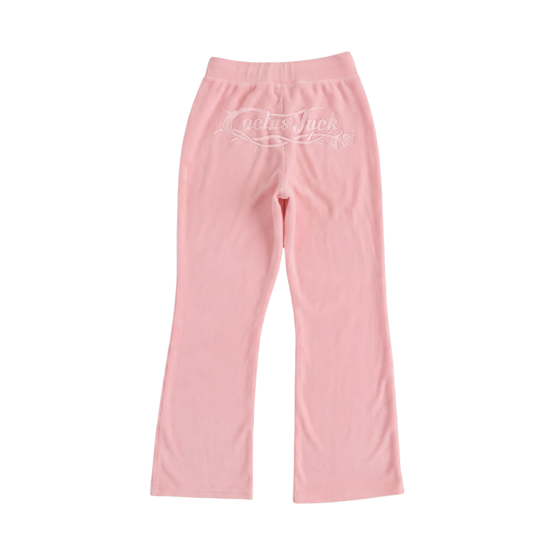 (W) 나이키 x 트래비스 스캇 캑터스 잭 핑크 벨루어 팬츠 핑크((W) Nike x Travis Scott Cactus Jack Pink Velour Pants Pink) - 1