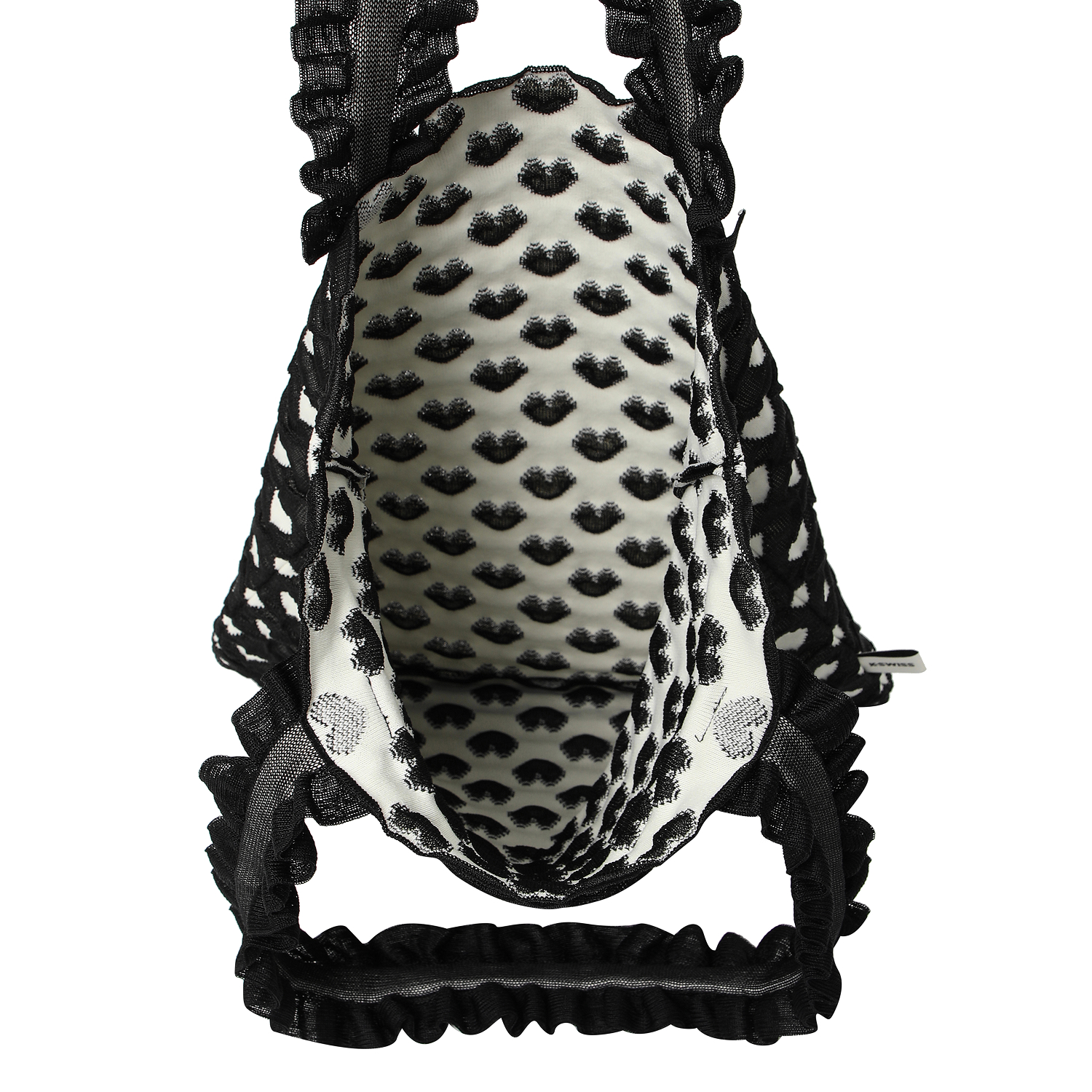 케이스위스 x 플리츠마마 우먼 폴카하트 숄더백 블랙(K-SWISS x PLEATSMAMA W Polka Heart Shoulder Bag Black) - 6