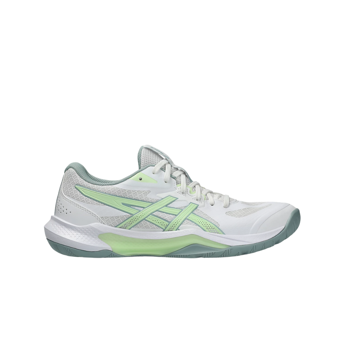 1072A118-102 (W) Asics Gel-Tactic 13 White Illuminate Yellow - B Standard