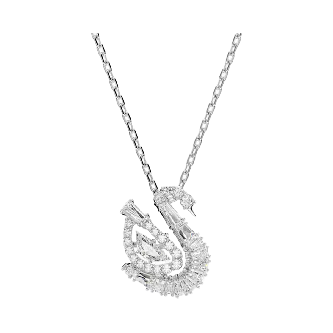 SW5732412 [20% 쿠폰] Swarovski Swan Pendant Mixed Cut Swan White (쇼핑백 포함)