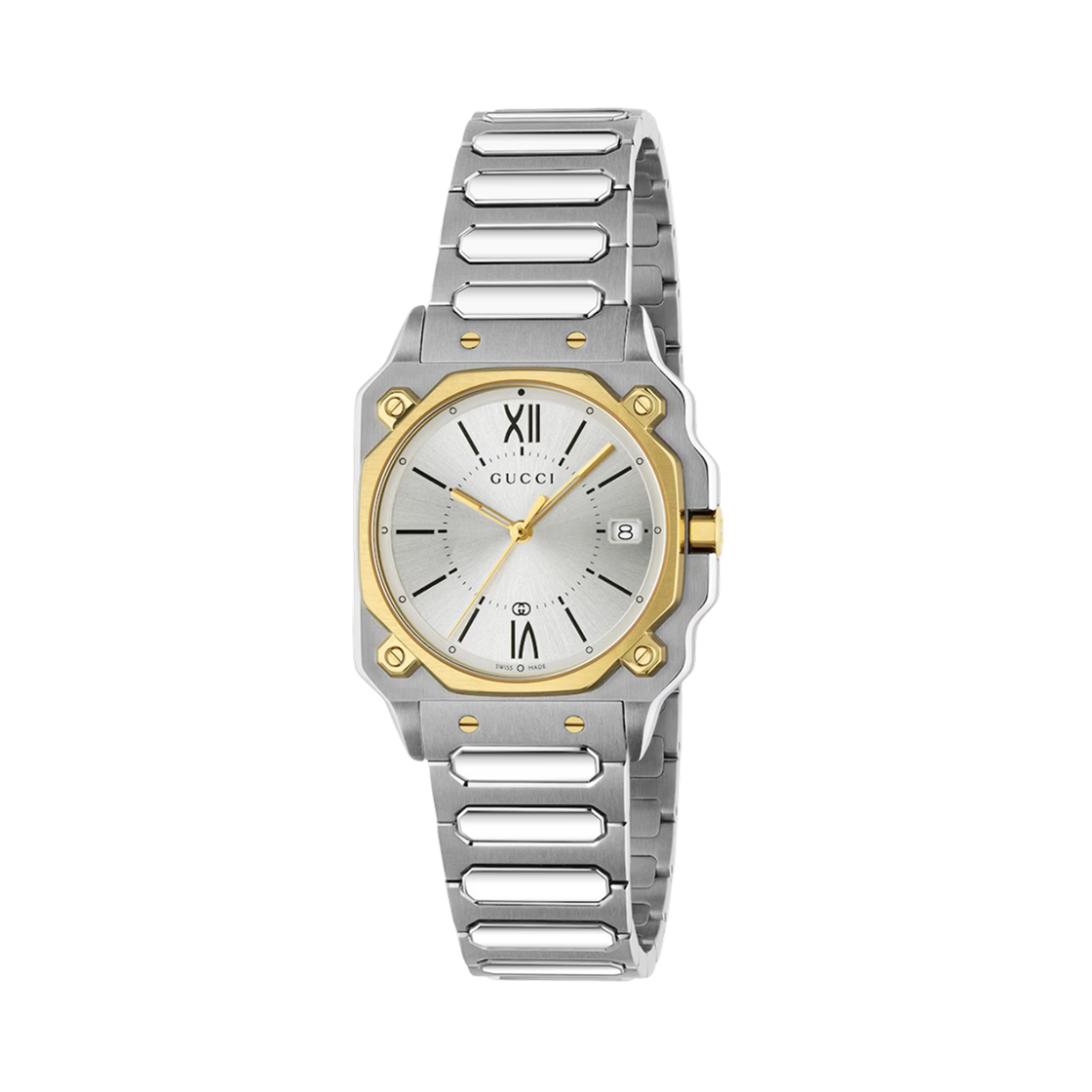 YA166506 (W) Gucci G Flat Quartz 30mm Stainless Steel Silver