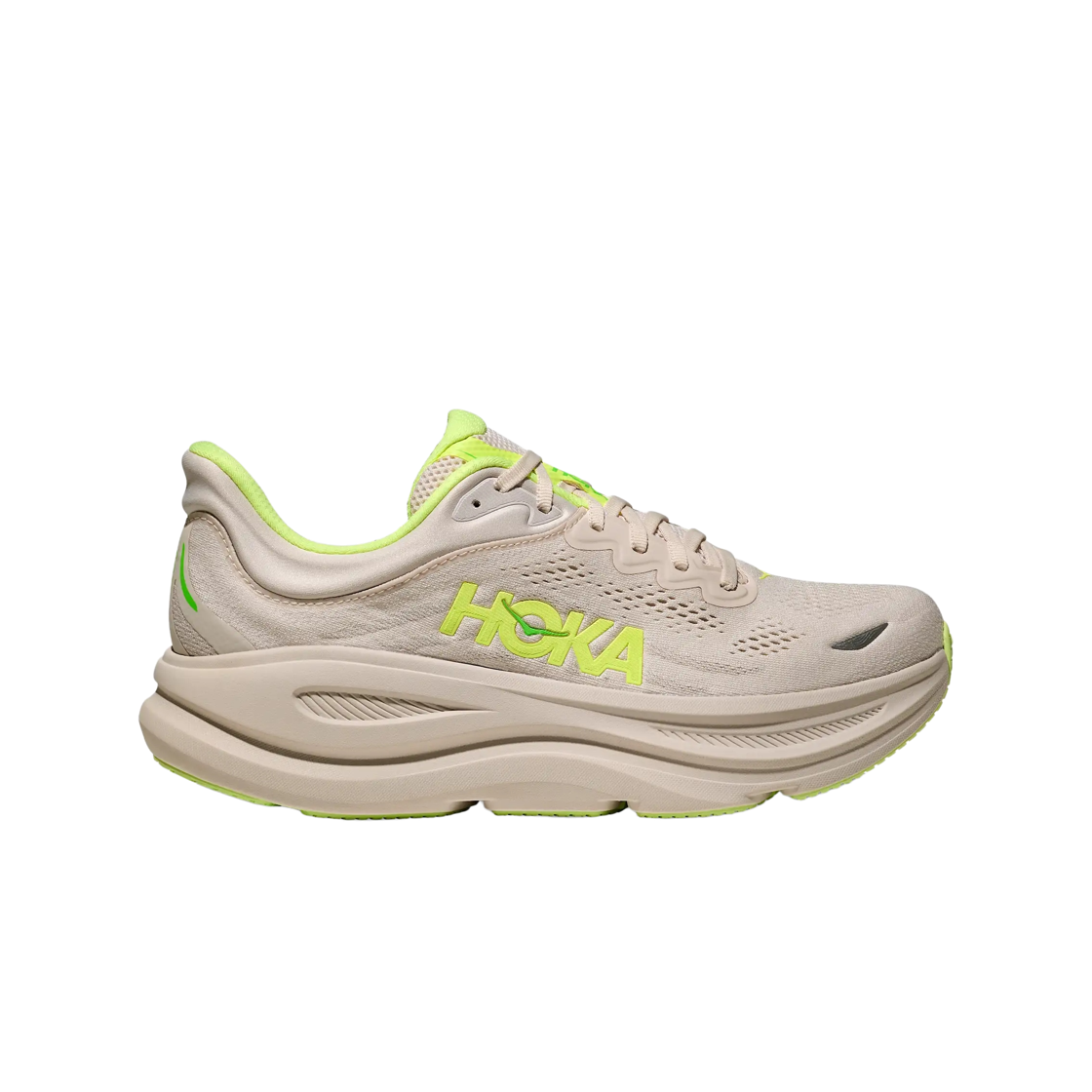 1162011-GYZ Hoka Bondi 9 Grout Neon Yuzu - Regular