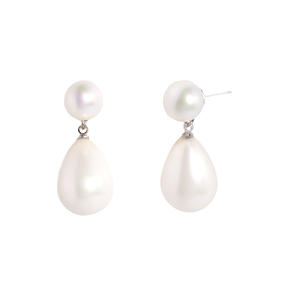 러브미몬스터 볼드 원석 드롭 귀걸이 화이트(lovememonster Bold Gem Drops Earrings WHITE) - 1
