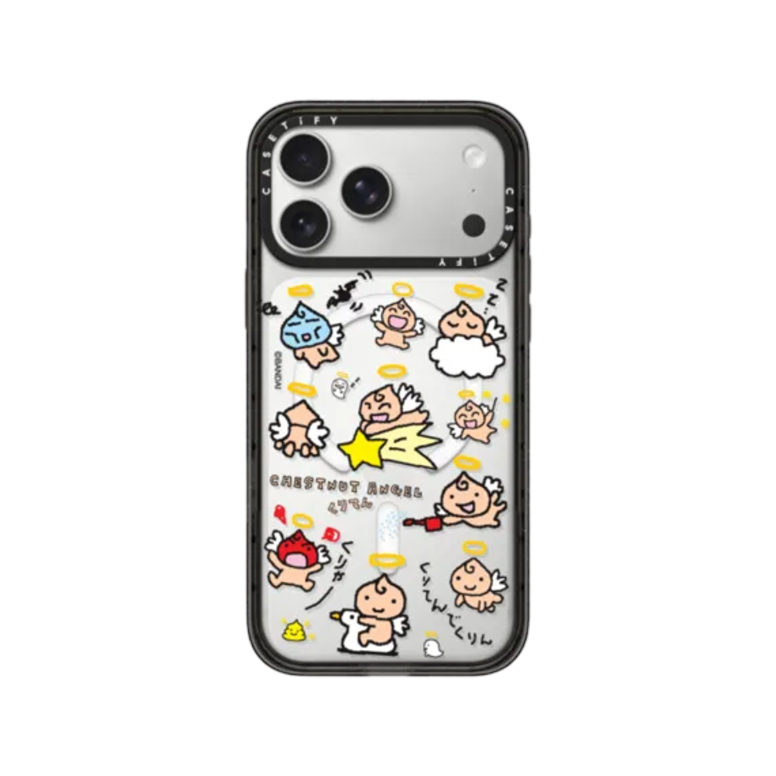 케이스티파이 x 다마고치 체스트넛 엔젤 메들리 패턴 임팩트 맥세이프 케이스(Casetify x Tamagotchi Chestnut Angel Medley Pattern Impact Magsafe Case) - 1