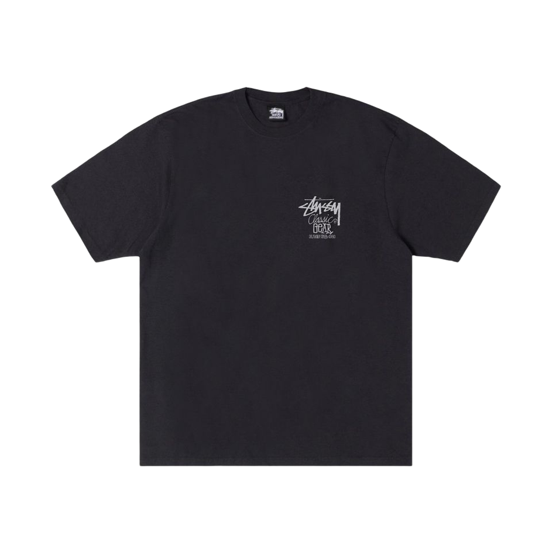 스투시 피그먼트 다이드 클래식 기어 티셔츠 페이디드 블랙 화이트(Stussy Pigment Dyed Classic Gear T-Shirt Faded Black White) - 2