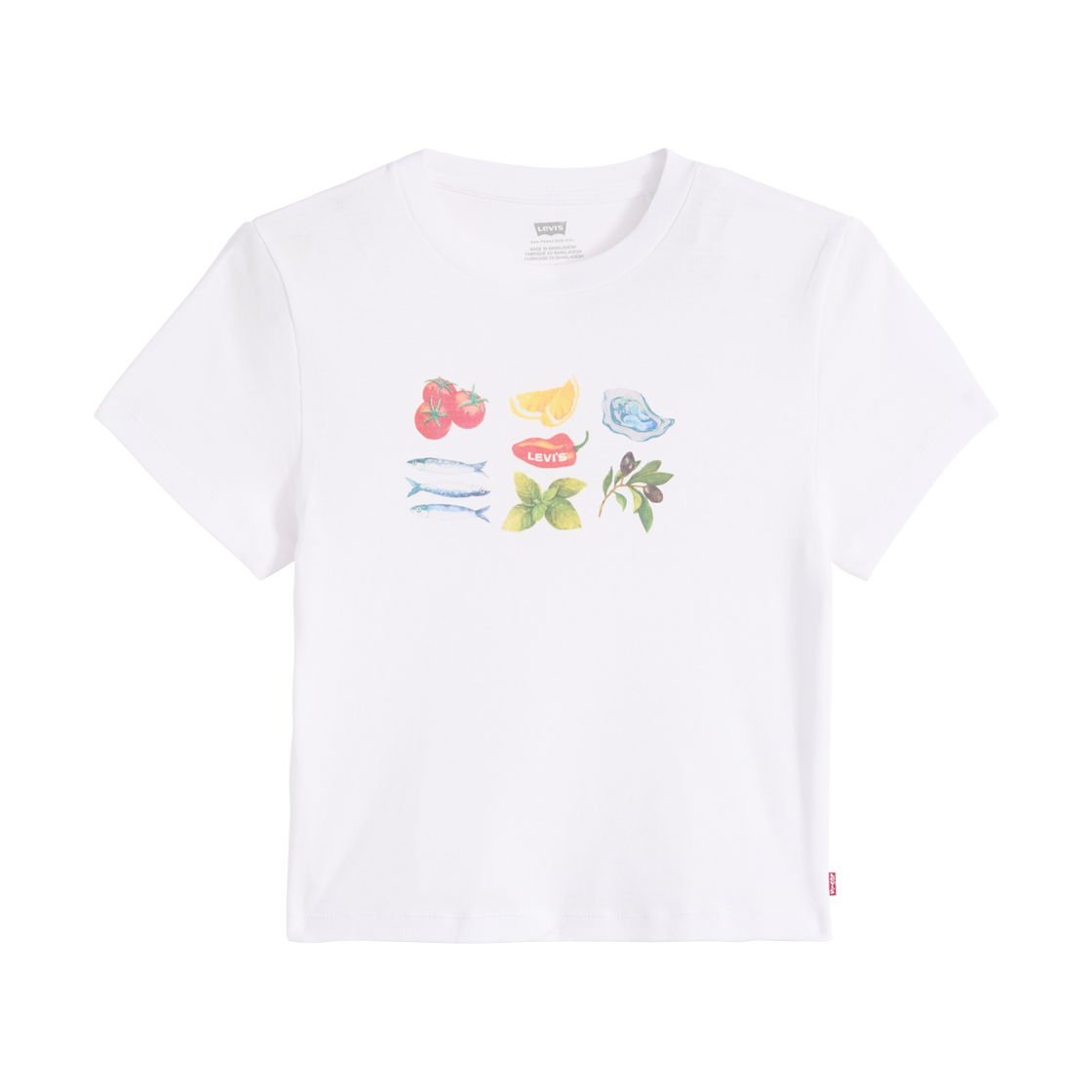 리바이스 그래픽 에센셜 스포티 티셔츠 화이트(Levi's Graphic Essential Sporty T-Shirt White)