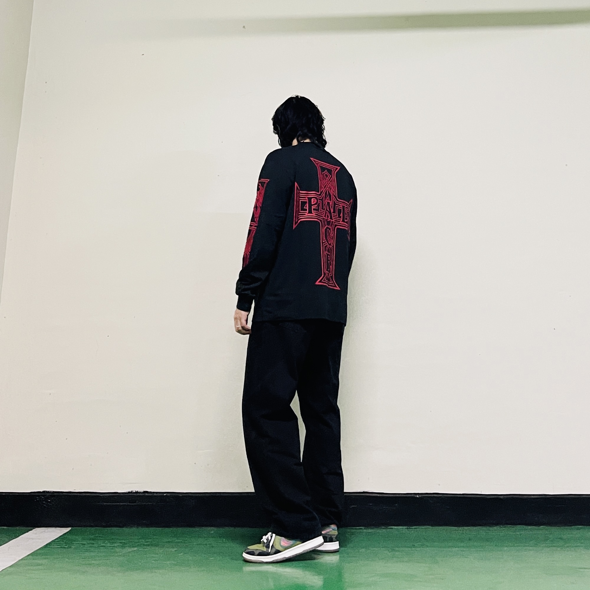 Palace Y So Cross Longsleeve Black - 26SS, Nike Dunk Low Premium Siempre Familia 착용 스타일 - 1