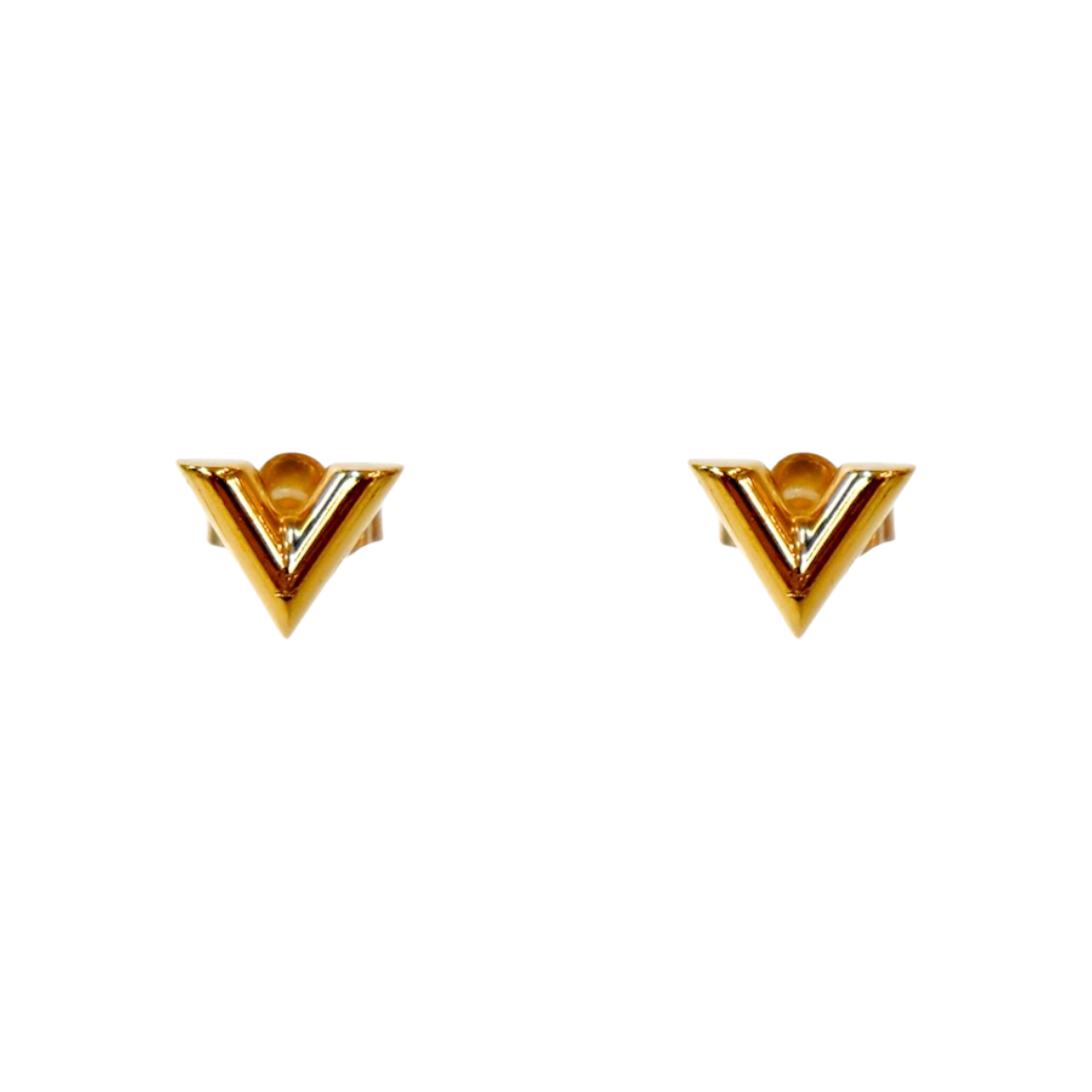 ITTDEUE84CV3 Louis Vuitton Essential V Gold Earrings A-B58809